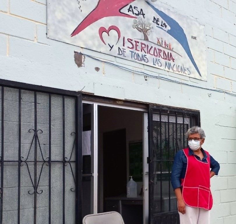 Inside the shelter La Casa De La Misericordia, Mexico